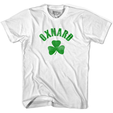 Oxnard Shamrock Cotton T-shirt-White