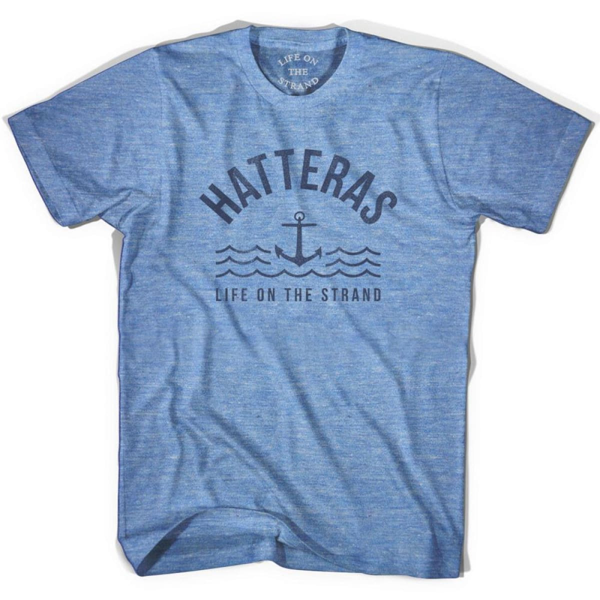 Image of Hatteras Anchor Life on the Strand T-shirt - Athletic Blue