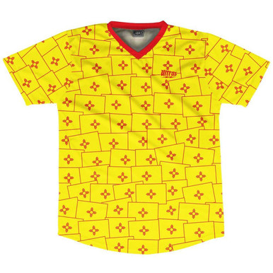Ultras New Mexico State Party Flags Soccer Jersey Made In USA-Yellow
