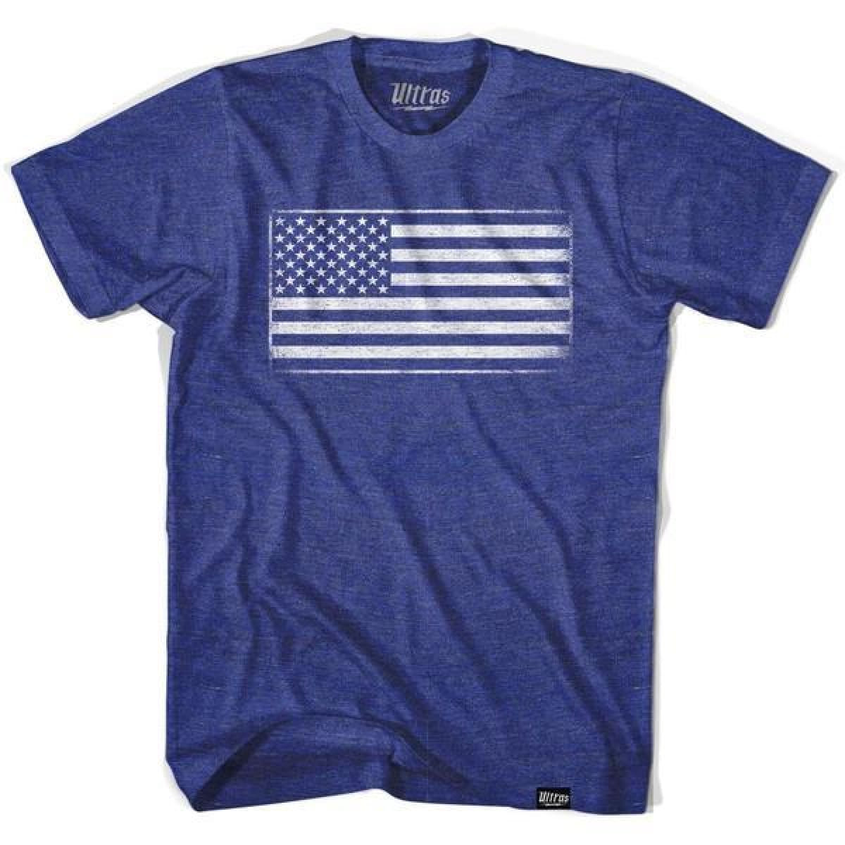 Image of Ultras USA American Flag T-shirt - Indigo