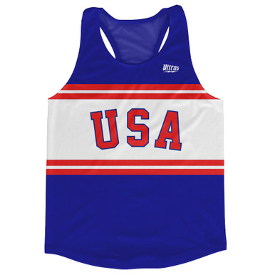 USA Arched Running Track & Field Running Cross Country Tank Racerback ...