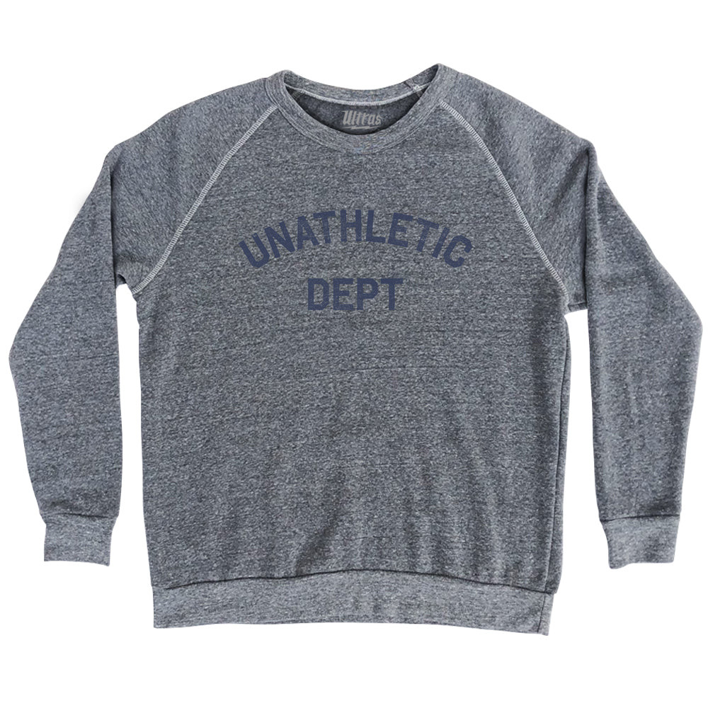 Image of Unathletic Dept Adult Tri-Blend Sweatshirt - Athletic Grey