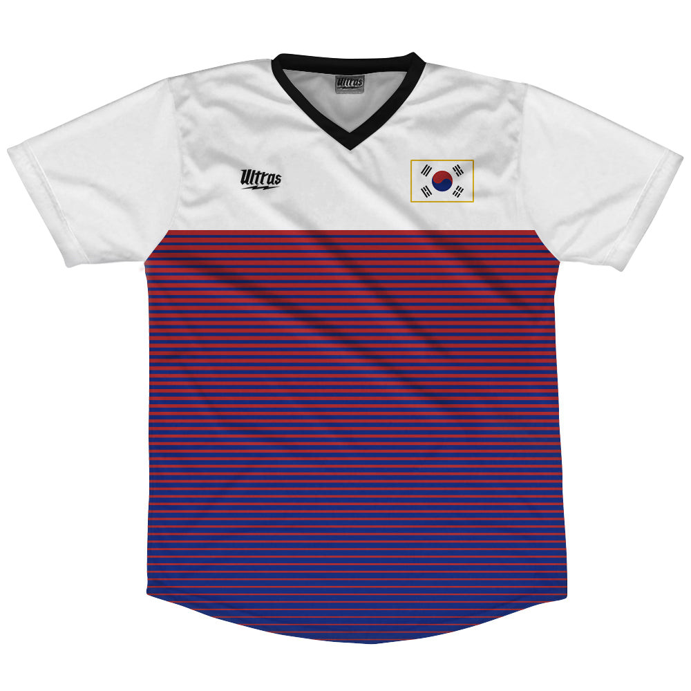 Image of South Korea Rise Soccer Jersey Made In USA - White Red