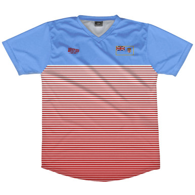 Fiji Rise Soccer Jersey Made in USA - Blue Red