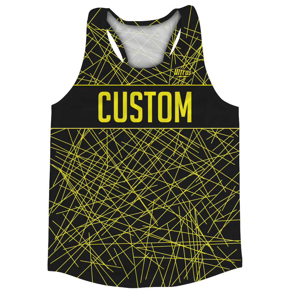 Image of Laser Show Custom Running Track Tops Made In USA - Bright Yellow