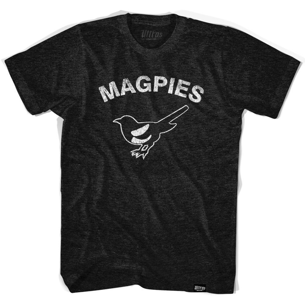 Image of Newcastle Magpies Soccer Adult Tri-Blend T-shirt - Black