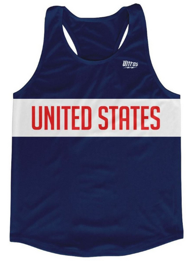 ADULT X-SMALL- United States Country Finish Line Running Tank Top ...