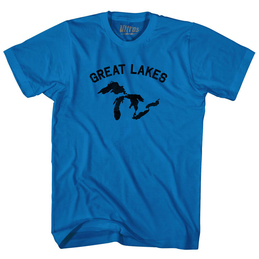 Image of Great Lakes Adult Cotton T-shirt - Royal Blue