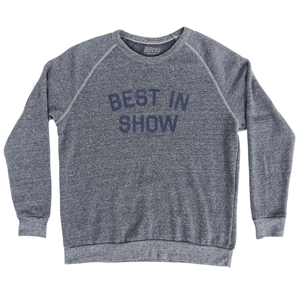 Image of Best In Show Adult Tri-Blend Sweatshirt - Athletic Grey