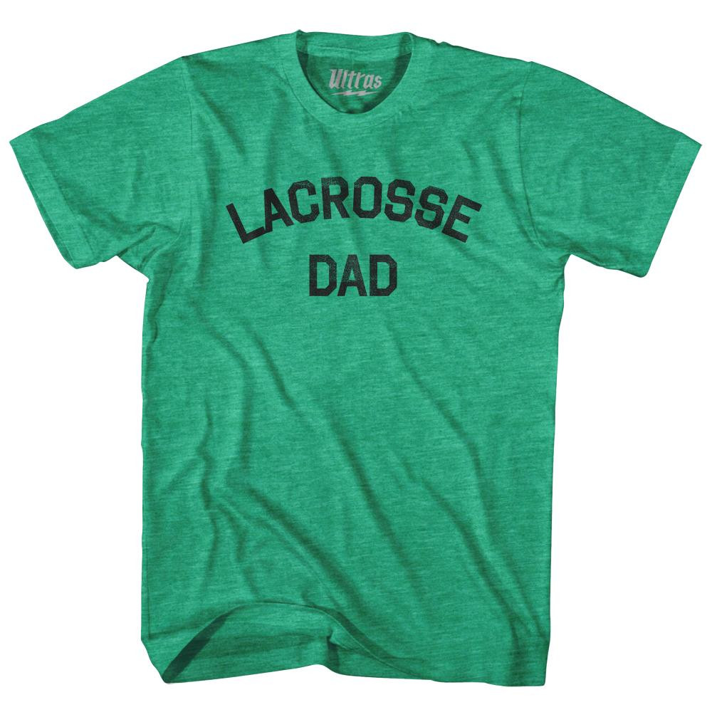 Image of Lacrosse Dad Adult Tri-Blend T-shirt - Heather Green