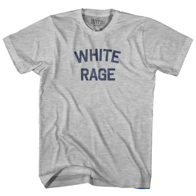 Whitecotton Rage White Rage Adult Cotton T-Shirt - Grey Heather