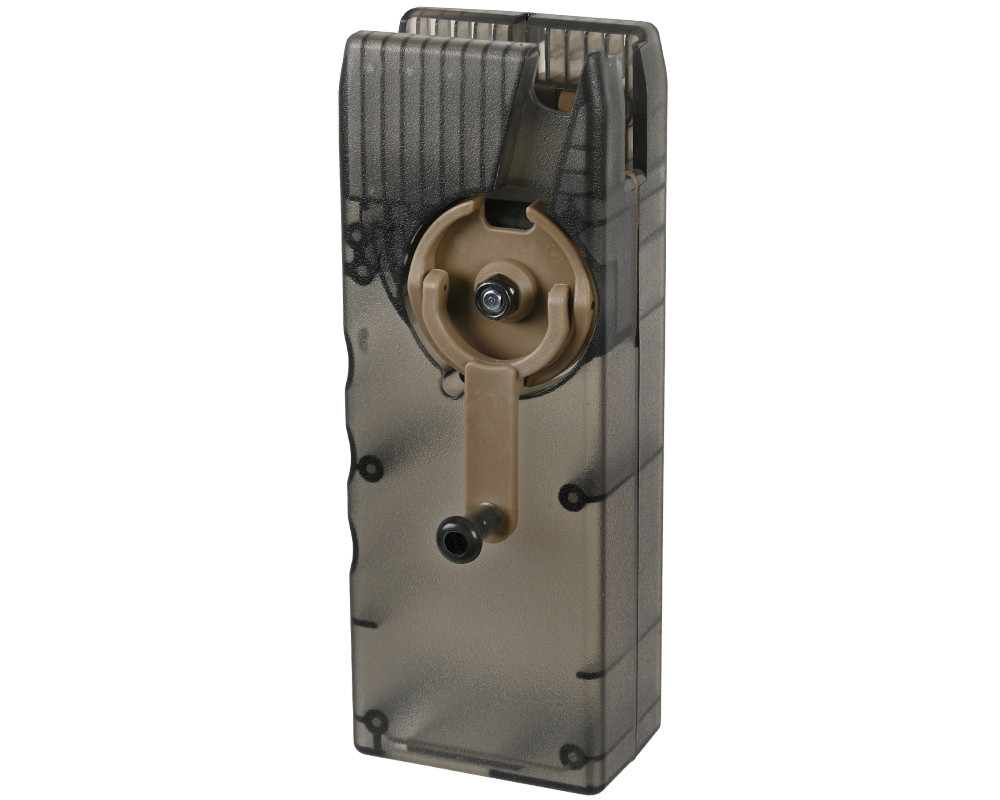 Clear Speedloader Sentinel Gear Side Winding Airsoft Speed Loader - 1500 Rounds - Clear