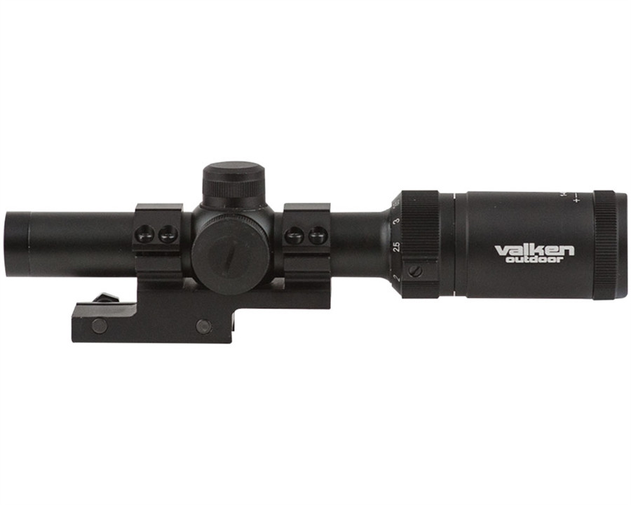 Valken Tactical 1-4x20 Mil-Dot Reticle Airsoft Sight w/Mount (73872)