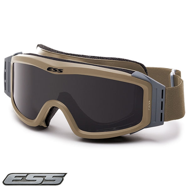 Lunettes Balistiques ESS Credence Tan – Verres Polycarbonate 2,2 Mm, Anti-buée, Anti-rayures, Normes MIL-PRF-32432, Compatible Casque