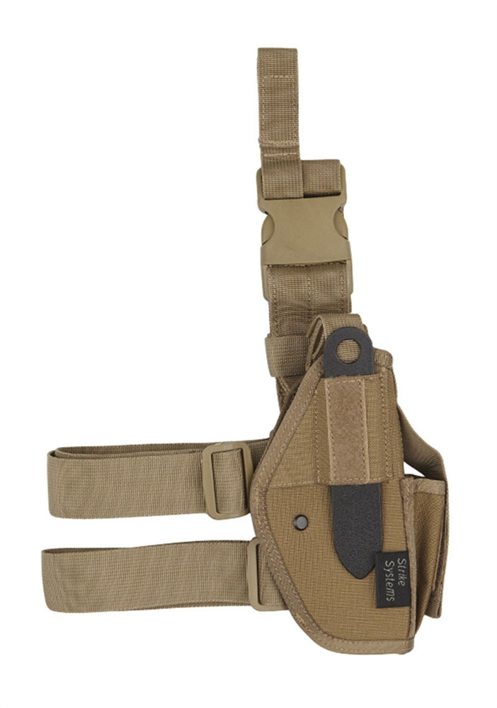 Strike Systems Tactical Drop Leg Thigh Pistol Holster ( Tan ).