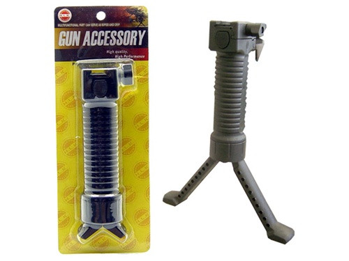 20mm Tactical Bipod Foregrip RIS Airsoft Spring Loaded Sniper Hand Grip.