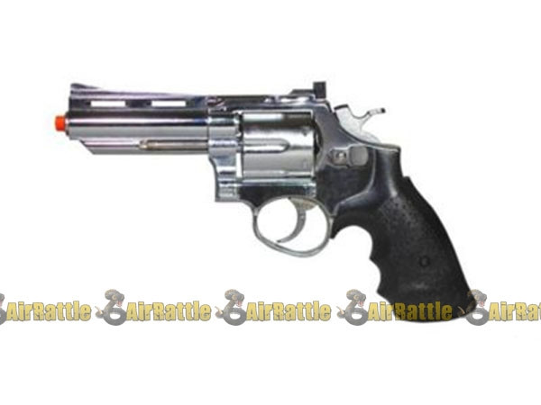 HFC HG-132C Full Metal Silver Gas Airsoft Revolver .357 MAGNUM Pistol W ...