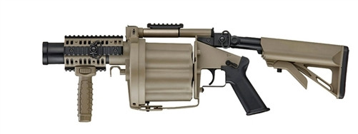 ICS-191 GLM Airsoft Gas Grenade Launcher Desert Tan