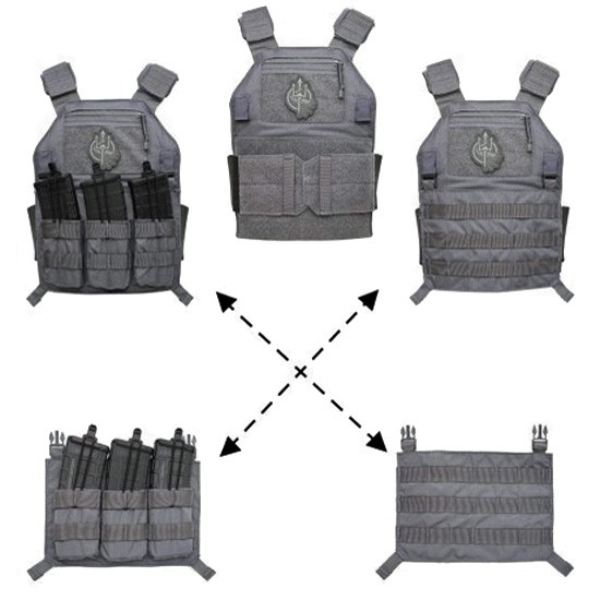 4019 LBX Tactical Armatus Plate Carrier Mas Grey - AirRattle