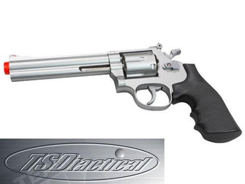 SILVER TSD Sports Spring Airsoft Revolver w/ 6