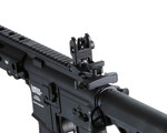 Lancer Tactical Blazer 10" M-LOK Proline Series M4 AEG Airsoft Gun with Delta Stock & Mock Suppressor - Black (LT-38BV10-G2-ME)
