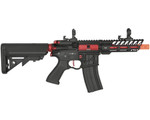 Lancer Tactical Enforcer Needletail Skeleton M4 Low FPS AEG Airsoft Gun - Black/Red (LT-29BACRL-G2-ME)