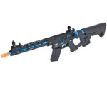 Lancer Tactical Proline Low FPS Enforcer Black Bird Skeleton M-LOK AEG Airsoft Gun w/ Alpha Stock - Black/Blue (LT-30BCNL-G2-ME)
