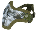 Bravo TacGear V1 Strike Steel Half Face Airsoft Mask - Skull OD