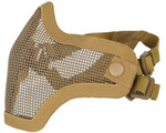 Bravo TacGear V1 Strike Steel Half Face Airsoft Mask - Tan Bravo TacGear V1 Strike Steel Half Face Airsoft Mask - Tan