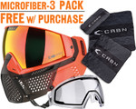 Carbon CRBN Zero Pro Paintball Mask (Less Coverage) - Blaze