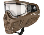 HK Army HSTL Skull Full Face Mask - Tan w/ Clear Lens