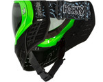 HK Army KLR Full Face Mask - Blackout Neon Green