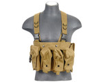 Lancer Tactical Nylon AK Chest Rig - Coyote Brown (CA-308KN)