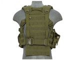 Lancer Tactical Nylon M4 Chest Harness - Olive Drab (CA-306GN)