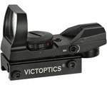 Victoptics IPM 1x23x34 Red Dot Sight w/ 4 Reticles & 5 Brightness Red/Green Settings - Black (RDSL15)