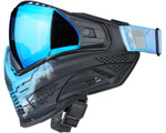 Push Unite XL Paintball Mask - Infamous Blue Fade Skull