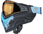 Push Unite XL Paintball Mask - Infamous Blue Fade Skull