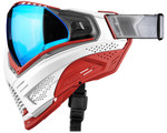 Push Unite XL Paintball Mask - White Walker Red