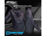 Virtue Breakout Padded Compression Long Sleeve Paintball Shirt - Black