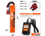 HK Army Hostile Energy 11.1V 1000mAh 15C Stick (Deans) LiPO Airsoft Battery