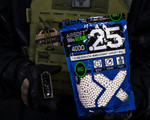 BSX Tactical Bio Airsoft BB's - .25g - 4,000 Count - White