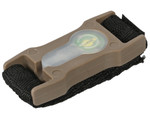 AMA 1" Webbing Split Bar Green LED Strobe Light - Dark Earth - (AC-329TG)