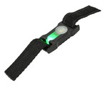 AMA 1" Webbing Split Bar Green LED Strobe Light - Black - (AC-329BG)