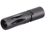WE Metal Flash Hider For SMG-8 Gas Blowback SMG - 11mm Thread - Black - (WE-FH-R-M009)