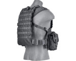 Lancer Tactical Nylon M4/M16 Molle Modular Chest Rig - Black - (CA-307BN)