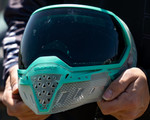 Empire EVS Paintball Mask w/ 1 Lens - Crystal Clear/Teal