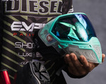 Empire EVS Paintball Mask w/ 1 Lens - Crystal Clear/Teal