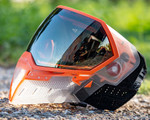 Empire EVS Paintball Mask w/ 1 Lens - Crystal Clear/Orange
