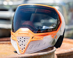 Empire EVS Paintball Mask w/ 1 Lens - Crystal Clear/Orange