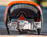 Empire EVS Paintball Mask w/ 1 Lens - Crystal Clear/Orange